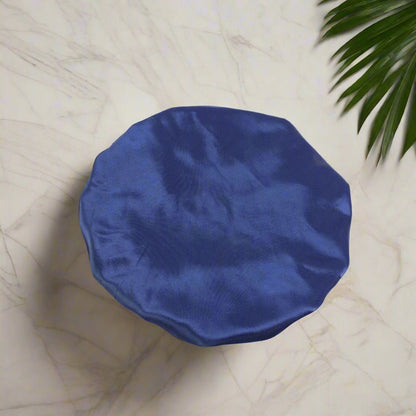 Bonnet en satin cheveux - Elastique™ bleu marine - Ma Couronne Curly