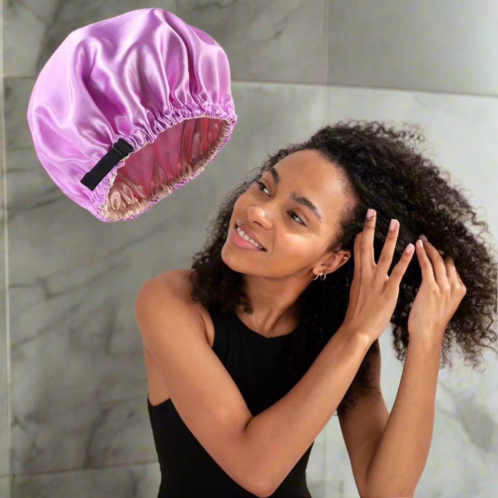 Bonnet en satin - Elastique™ violet - Ma Couronne Curly