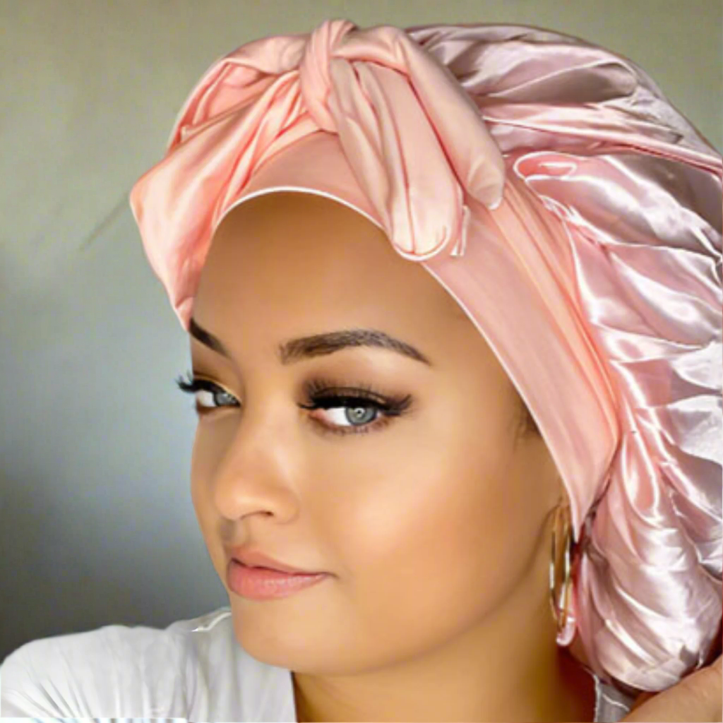 bonnet-en-satin-silkhaven-cheveux-long-bouclés