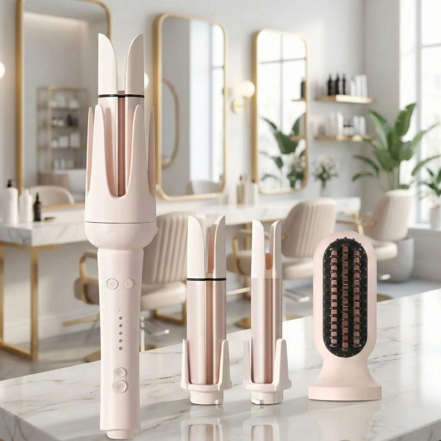 boucleur à Cheveux SuperCurl embouts 4 en 1 brosse chauffante boucleur automatique