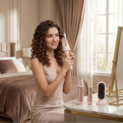 boucleur à Cheveux SuperCurl embouts 4 en 1 brosse chauffante