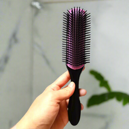 brosse-cheveux-shineglide-brosse-cheveux-bouclés-noir-rose