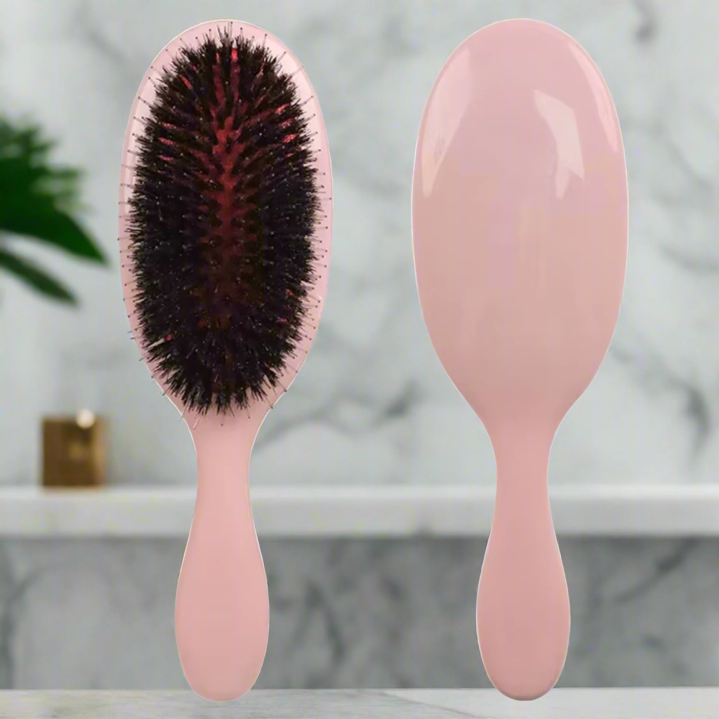 brosse en poil de sanglier tanglefree brosse poil de sanglier rose