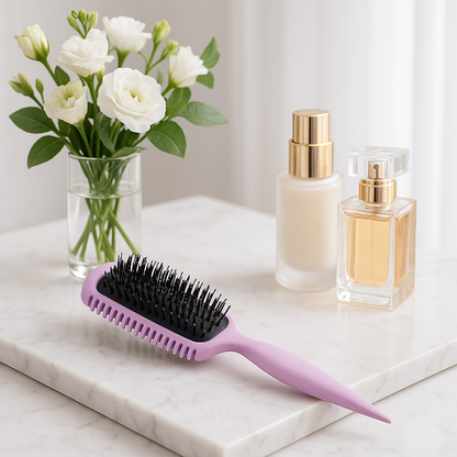 brosse à cheveux bouclés peigne