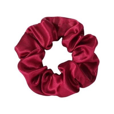 Chouchou Satin - RetroChicScrunchies™ - Bordeaux - Ma Couronne Curly