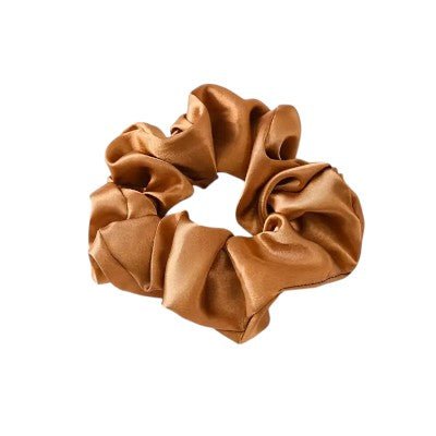 Chouchou Satin - RetroChicScrunchies™ - Bronze - Ma Couronne Curly