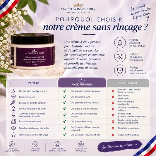 crème de coiffage cheveux bouclés 