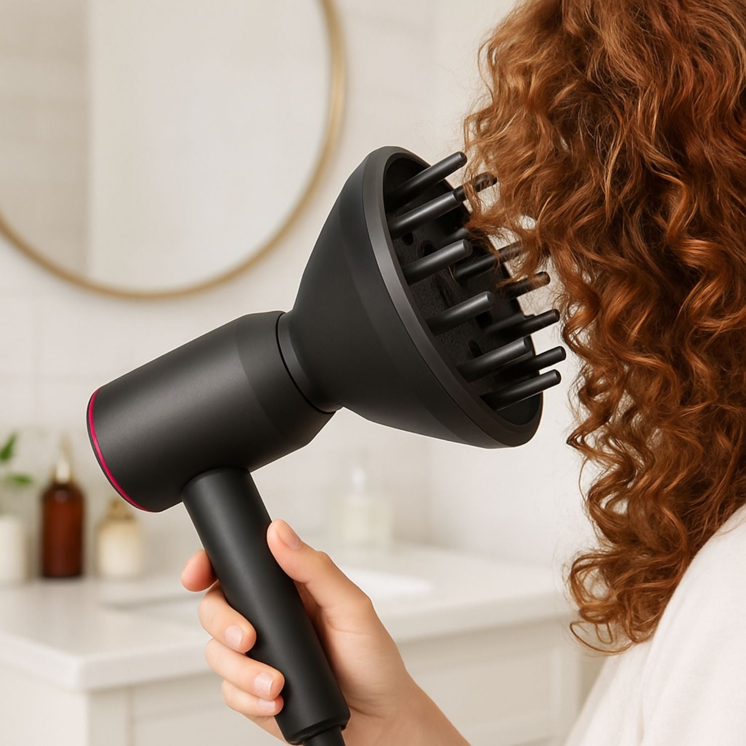diffuseur cheveux femme cheveux bouclés univerboucles