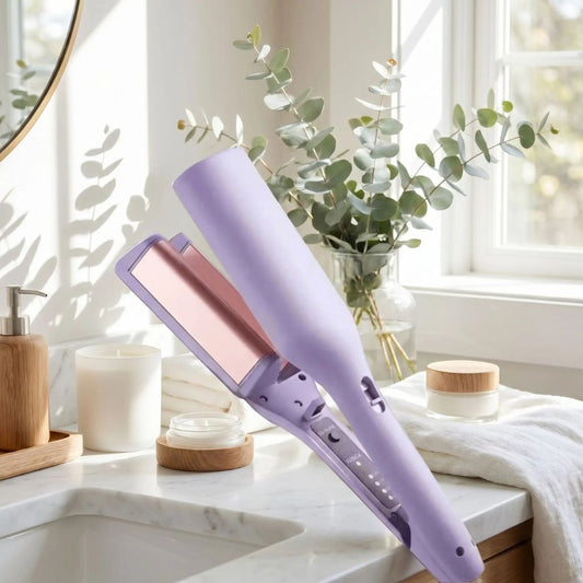 fer a friser curlaura violet femme ondulations