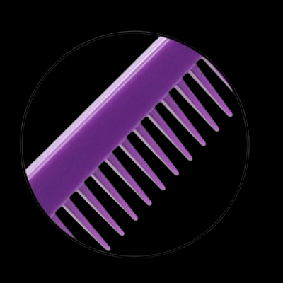 Peigne à Dents Larges - ProHairComb™ - Mauve - Ma Couronne Curly