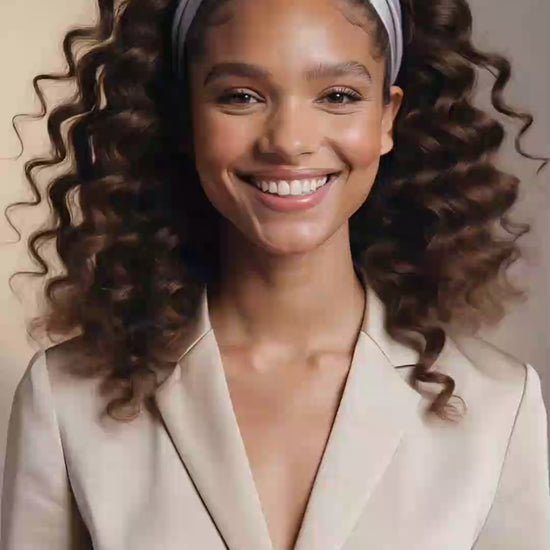 bandeau cheveux noir blanc

