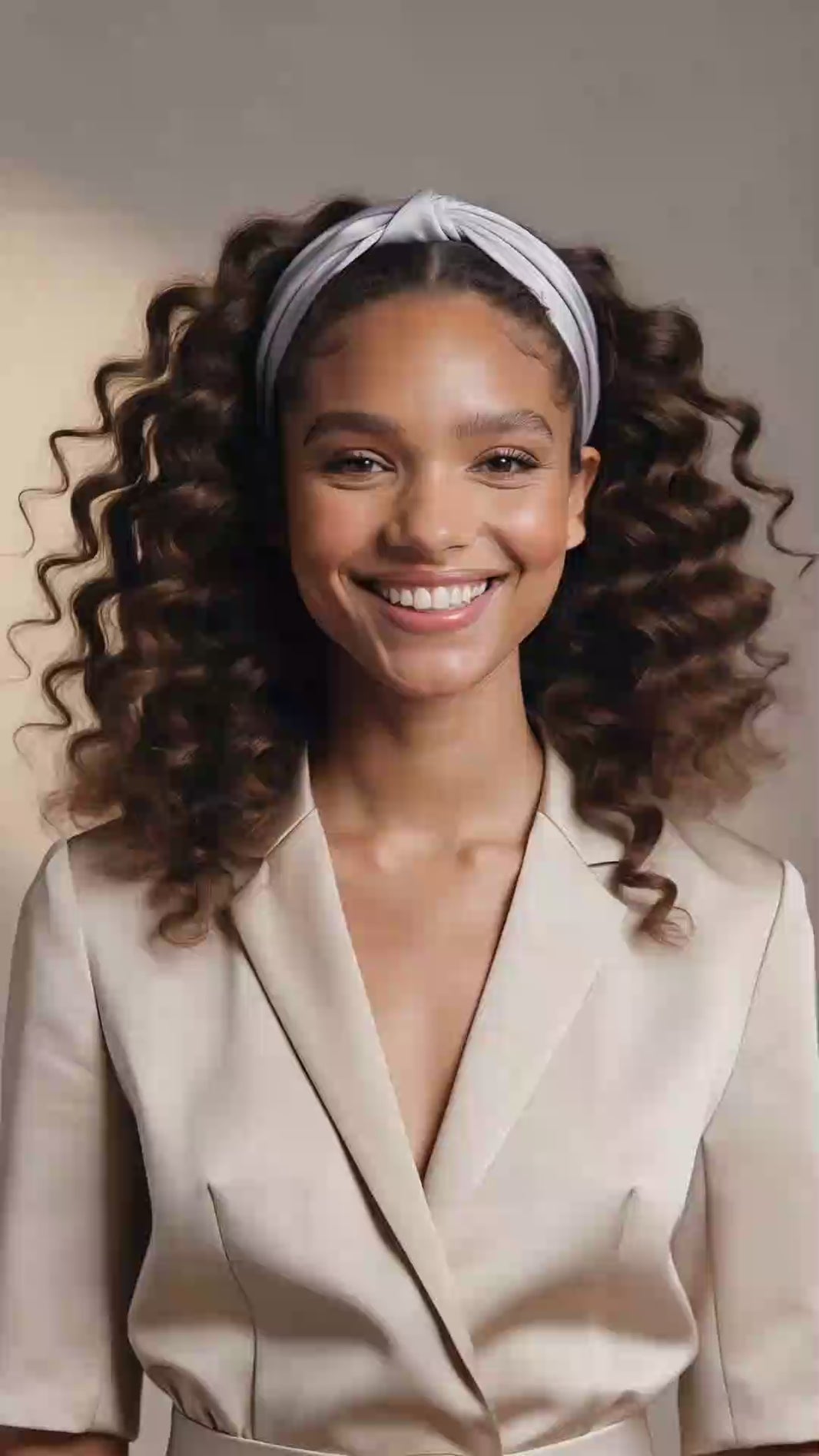 bandeau cheveux noir blanc

